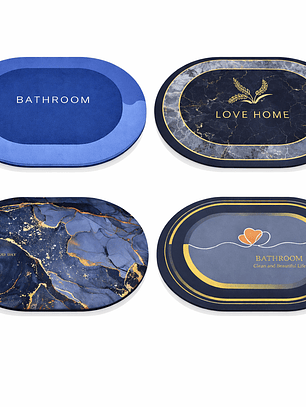 Alfombra de Baño Súper Absorbente Antideslizante | Secado Rápido para Ducha, Cocina y Hogar
