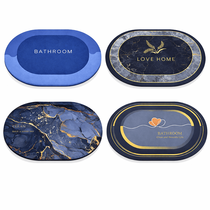Alfombra de Baño Súper Absorbente Antideslizante | Secado Rápido para Ducha, Cocina y Hogar 1
