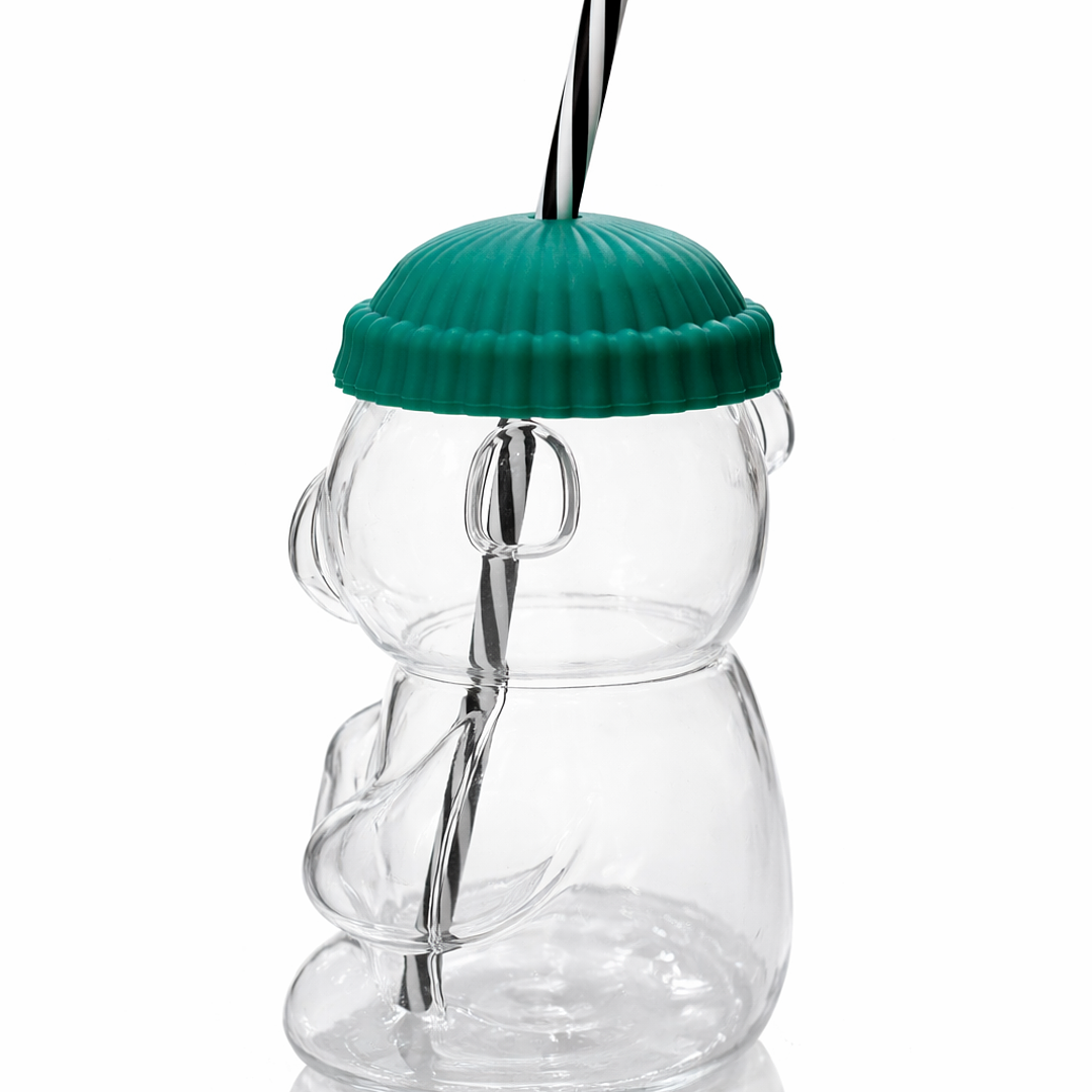 Vaso Osito con Sorbete – Vaso para Batidos, Smoothies y Leche con Chocolate | Vaso Kawaii Reutilizable 5