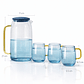 Juego de Jarra de Vidrio 1.5 L con 4 Tazas de 300 ml – Set de Jarra y Vasos de Vidrio Premium para Agua, Jugos y Bebidas - Miniatura 2