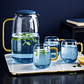 Juego de Jarra de Vidrio 1.5 L con 4 Tazas de 300 ml – Set de Jarra y Vasos de Vidrio Premium para Agua, Jugos y Bebidas - Miniatura 3