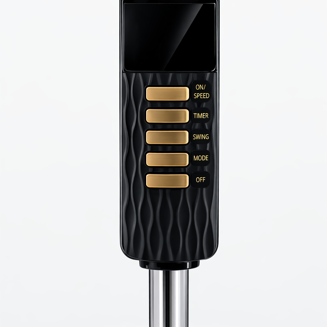 Ventilador Crown 18” con Control Remoto | 5 Aspas Acrílicas Silenciosas – 150W de Potencia 3