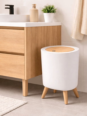 Tacho de Basura Moderno Minimalista – Ideal para Baño y Hogar