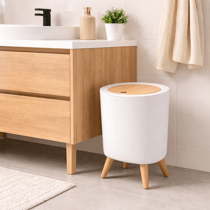 Tacho de Basura Moderno Minimalista – Ideal para Baño y Hogar 1