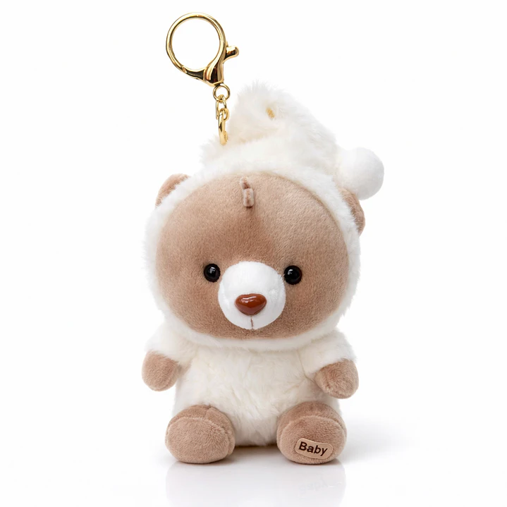 Llavero Peluche Oso Baby 14 cm – Suave, Tierno y Coleccionable | Accesorio para Mochila y Cartera 4