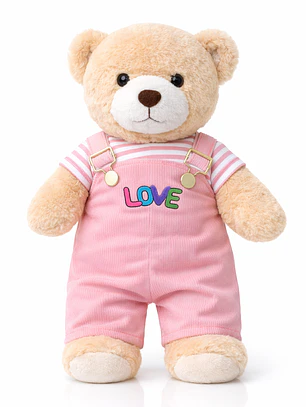 Peluche Osito Premium LOVE 38 cm – Suave, Tierno y Perfecto para Regalar