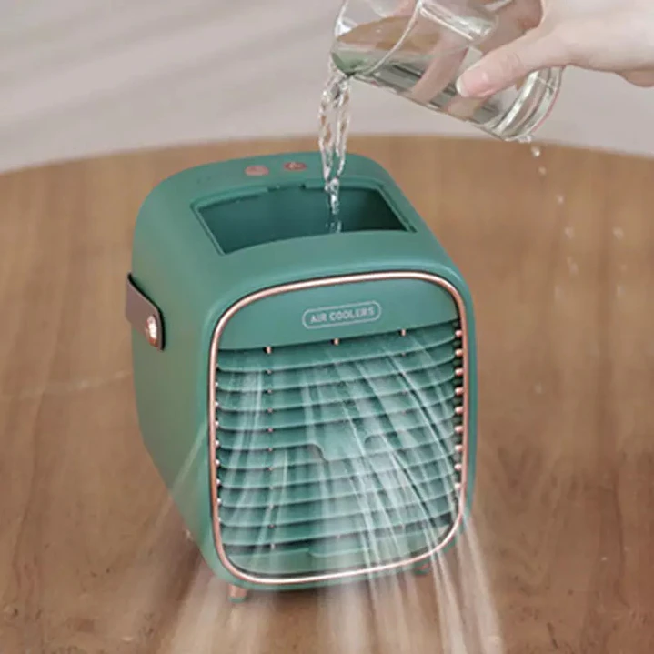 Mini Aire Acondicionado Portátil Recargable con Agua y Hielo | 3 Velocidades, Bruma Refrescante 1