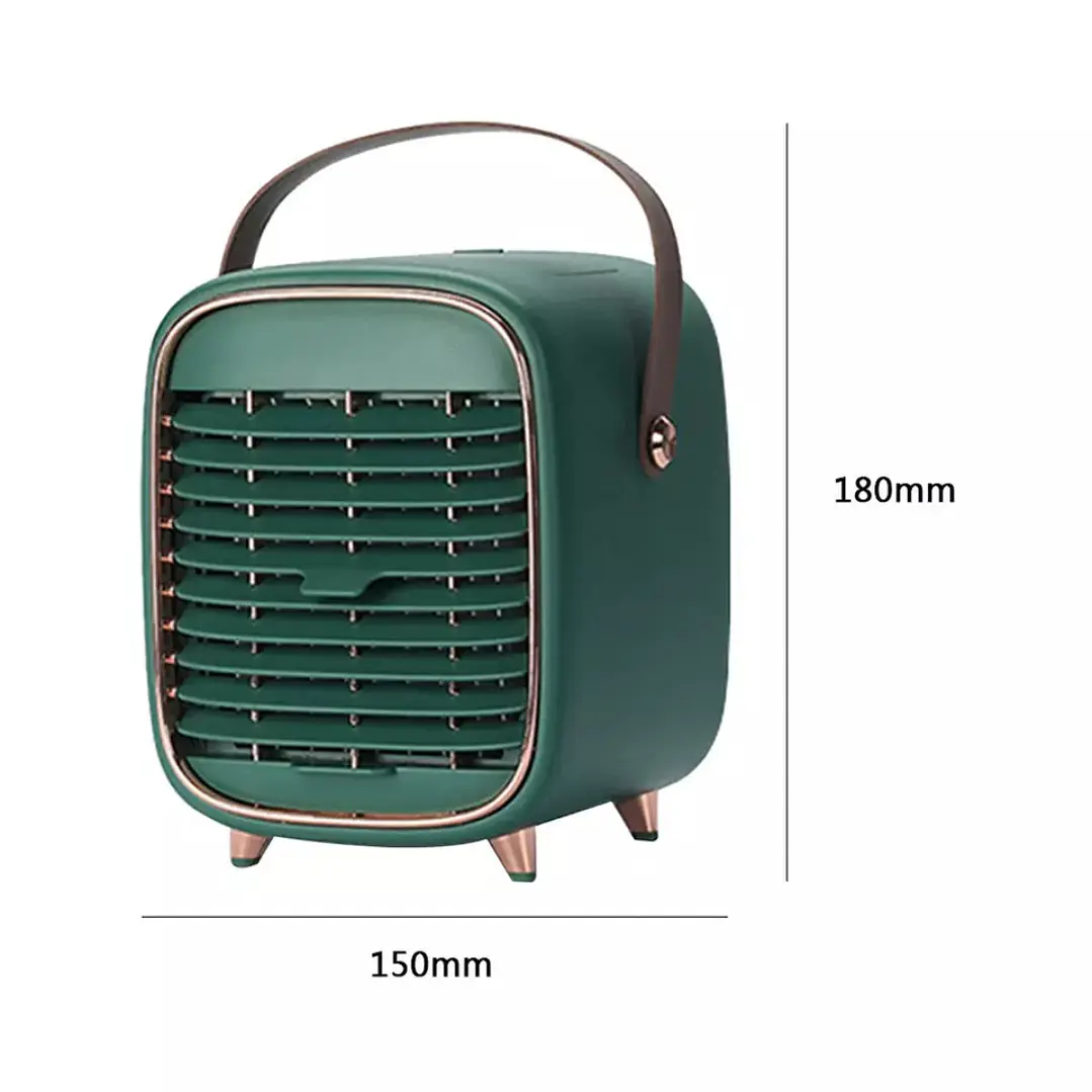 Mini Aire Acondicionado Portátil Recargable con Agua y Hielo | 3 Velocidades, Bruma Refrescante 4