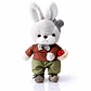 Conejos de Peluche Elegantes 32 cm – Pareja Vintage Decorativa | Regalo Romántico y Coleccionable - Miniatura 2