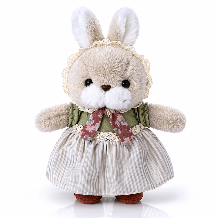 Conejos de Peluche Elegantes 32 cm – Pareja Vintage Decorativa | Regalo Romántico y Coleccionable 3