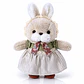 Conejos de Peluche Elegantes 32 cm – Pareja Vintage Decorativa | Regalo Romántico y Coleccionable - Miniatura 3