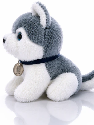 Peluche Husky Premium 20 cm – Suave, Realista y Decorativo | Regalo Ideal