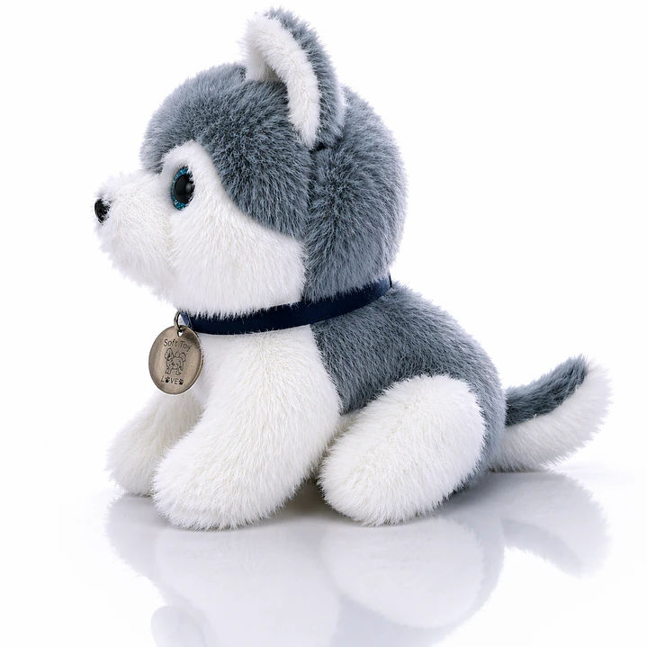 Peluche Husky Premium 20 cm – Suave, Realista y Decorativo | Regalo Ideal 2