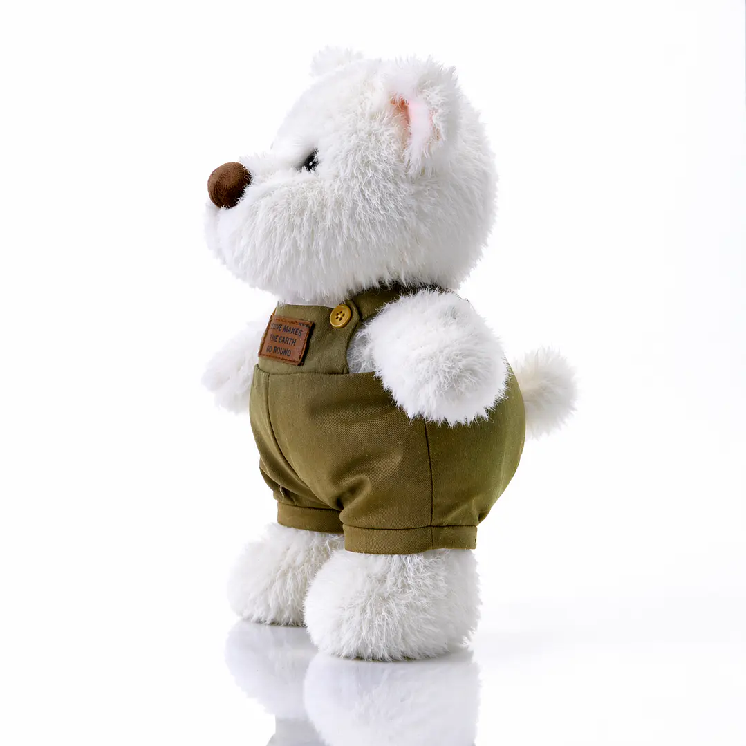 Oso Polar de Peluche Premium 38 cm – Estilo Vintage Elegante 2