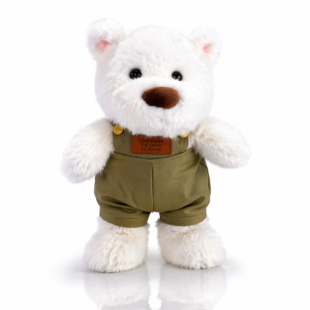 Oso Polar de Peluche Premium 38 cm – Estilo Vintage Elegante 1