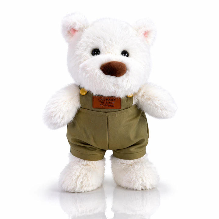 Oso Polar de Peluche Premium 38 cm – Estilo Vintage Elegante 1