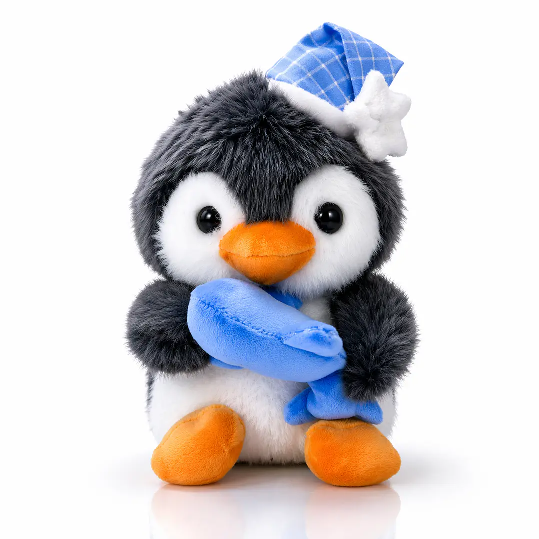 Peluche Pingüino 23 cm con Delfín – Muñeco Suave Premium Antiestrés | Regalo Original 1