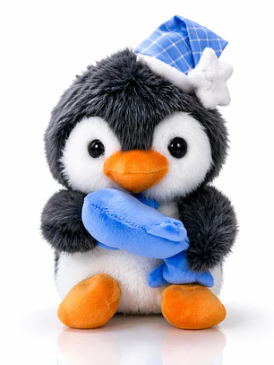 Peluche Pingüino 23 cm con Delfín – Muñeco Suave Premium Antiestrés | Regalo Original