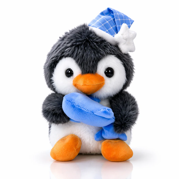 Peluche Pingüino 23 cm con Delfín – Muñeco Suave Premium Antiestrés | Regalo Original 1