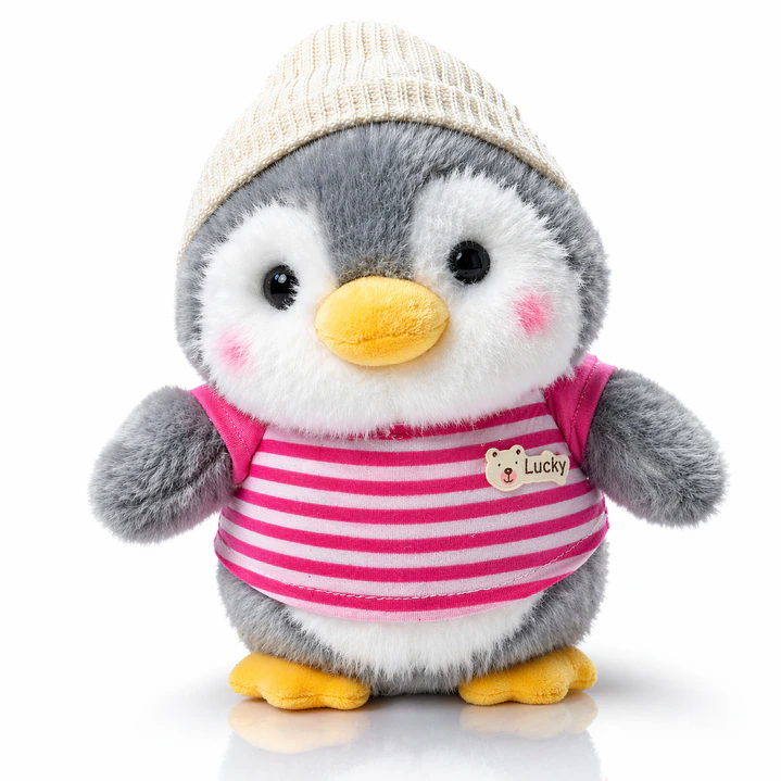 Peluches Pingüino Suave Antiestrés – Muñecos Tiernos Premium con Ropa | Regalo Ideal 2