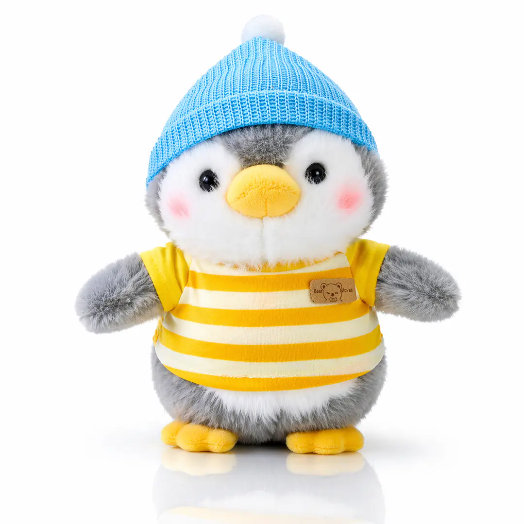 Peluches Pingüino Suave Antiestrés – Muñecos Tiernos Premium con Ropa | Regalo Ideal 3