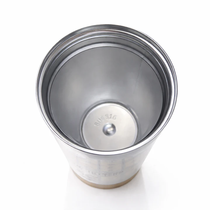 Termo Taza Premium Acero Inoxidable 316 con Tapa Hermética y Diseño Floral – Portátil con Asa “COFFEE” 3