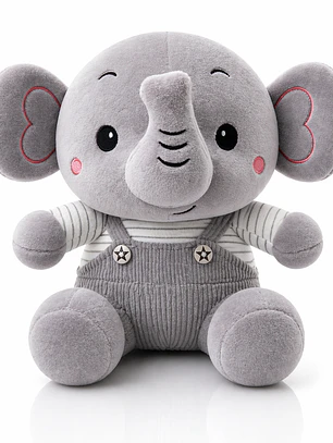 Elefante de Peluche 30 cm – Tierno y Suave