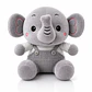 Elefante de Peluche 30 cm – Tierno y Suave - Miniatura 1