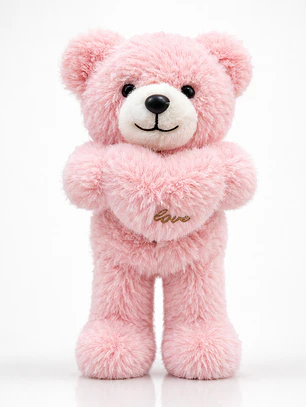Ositos de Peluche Premium 30 cm con Corazón “Love” – Regalo Ideal Día de la Madre, San Valentín o Aniversario (Blanco, Rosado y Marrón)