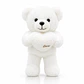 Ositos de Peluche Premium 30 cm con Corazón “Love” – Regalo Ideal Día de la Madre, San Valentín o Aniversario (Blanco, Rosado y Marrón) - Miniatura 3