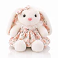 Conejita de Peluche con Vestido – Edición Floral Pastel - Miniatura 3