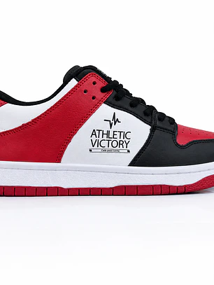 Zapatilla Athletic Victory Roja, Negra y Blanca – Estilo Urbano, Tallas 40 al 44
