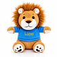 Peluche León 28 cm – León de Peluche Suave Decorativo para Regalo en Colores Azul, Rosa y Verde - Miniatura 3