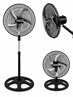 Ventilador de Pie Crown Orbital 3 en 1 – Potente, Silencioso y Ajustable