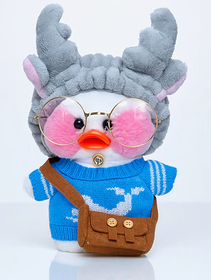Patito de peluche estilo kawaii con ropa y accesorios - Importadora Victory