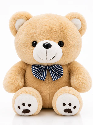 Oso de Peluche con Lazo 30 cm | Suave, Tierno y de Alta Calidad