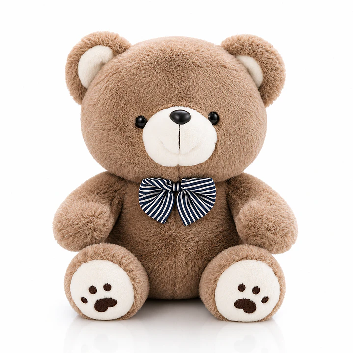 Oso de Peluche con Lazo 30 cm | Suave, Tierno y de Alta Calidad 2
