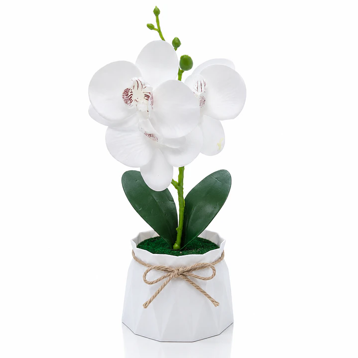 Orquídea Artificial Decorativa en Maceta – Colores Surtidos 1