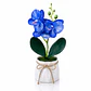 Orquídea Artificial Decorativa en Maceta – Colores Surtidos - Miniatura 3