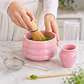 Set Completo para Preparar Té Matcha de Cerámica Rosada - Miniatura 1