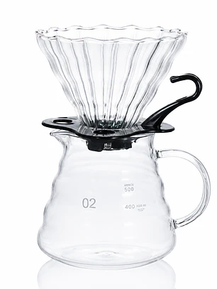 Set de Café Filtrado con Dripper y Jarra de Vidrio