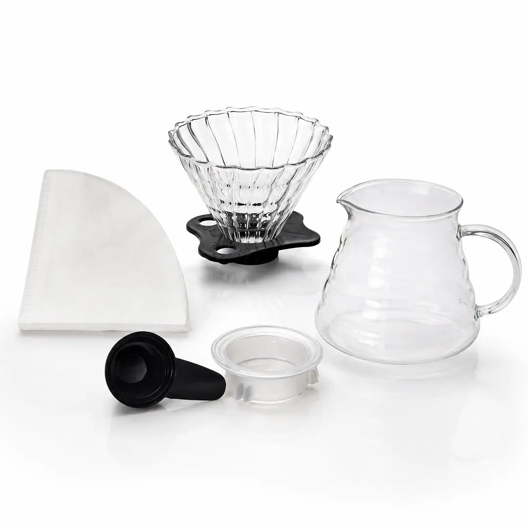 Set de Café Filtrado con Dripper y Jarra de Vidrio 3