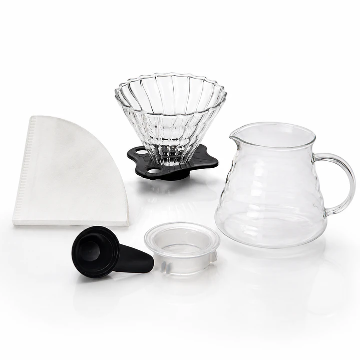 Set de Café Filtrado con Dripper y Jarra de Vidrio 3