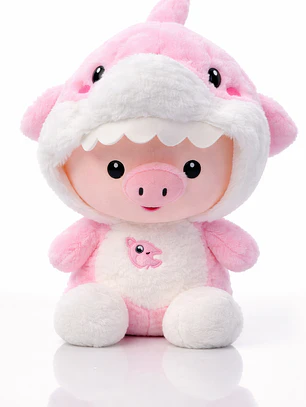 Peluche Infantil 30 cm con Disfraz de Tiburón – Suave, Tierno y Perfecto para Regalo