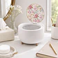 Cesto de Mesa Blanco con Tapa Floral Decorativa - Miniatura 2