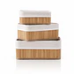 Set de Cajas Organizadoras de Bambú  – Organizador de Ropa Interior y Accesorios (3 Tamaños) - Miniatura 3