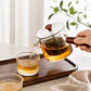 Tetera Infusora de Vidrio con Mango de Madera - 500ML  - Miniatura 3