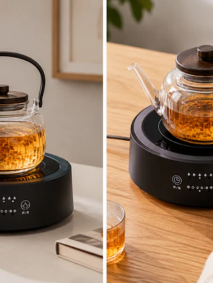 Cocina Eléctrica Portátil de 1500 W con Control Táctil