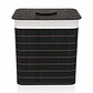 Cesto Organizador de Ropa de Bambú Negro– 50 cm, con Tapa y Asas de Cuerda | Elegante y Resistente - Miniatura 4