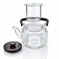 Tetera Infusora de Vidrio con Mango de Madera - 1000ML - Miniatura 4